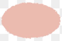 PNG pink oval badge, transparent background