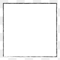 PNG white box badge, square element transparent background