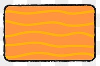 PNG wavy line rectangular box badge, transparent background