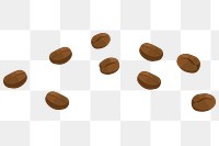 Coffee beans PNG food transparent background