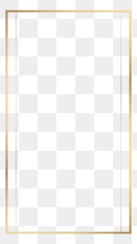 PNG Golden vintage rectangle frame  transparent background