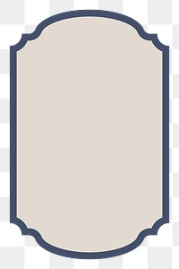 Png blue badge, transparent background