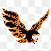 Eagle png clipart illustration, transparent background. Free public domain CC0 image.