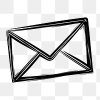 Envelope png clipart illustration, transparent background. Free public domain CC0 image.