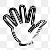 Palm png clipart illustration, transparent background. Free public domain CC0 image.