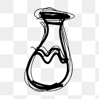 Vase png clipart illustration, transparent background. Free public domain CC0 image.