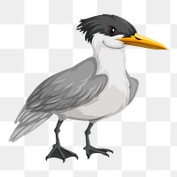Heron bird png clipart illustration, transparent background. Free public domain CC0 image.