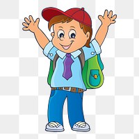 Student png clipart illustration, transparent background. Free public domain CC0 image.