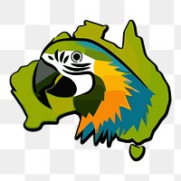 PNG Australian parrot illustration, transparent background