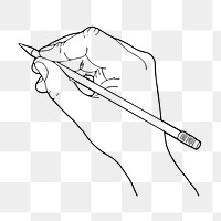 PNG Sketching hand, clipart, transparent background