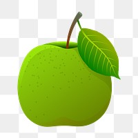 PNG Green apple, clipart, transparent background