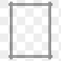 PNG Black line rectangle frame, clipart, transparent background