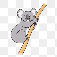 PNG Koala, clipart, transparent background