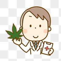 PNG Medical marijuana illustration, transparent background