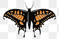 PNG Orange butterfly, clipart, transparent background