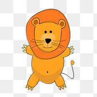 PNG Lion, clipart, transparent background