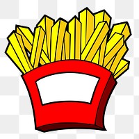 PNG French Fries, clipart, transparent background