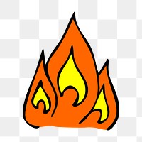 PNG Flame, clipart, transparent background