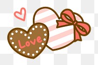 PNG Valentine day candies illustration, transparent background