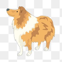 PNG Collie dog, clipart, transparent background