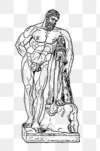 PNG Herakles line art, clipart, transparent background