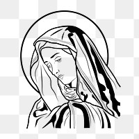 PNG Virgin mary, clipart, transparent background