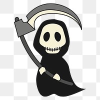 PNG Not so grim reaper, clipart, transparent background