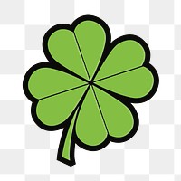 PNG Shamrock leaf, design element, transparent background