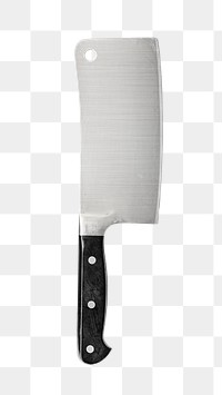 Cleaver knife png collage element, transparent background