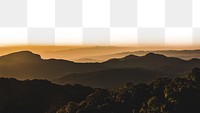 PNG Mountain in Northern of Thailand collage element, transparent background