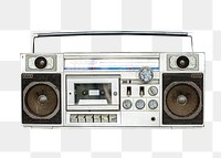 Boombox png collage element, transparent background