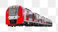 Train png collage element, transparent background