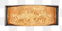 Homemade french loaf  png collage element, transparent background