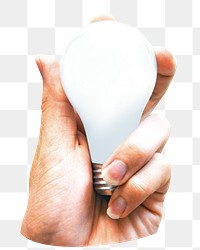 PNG light bulb, collage element, transparent background