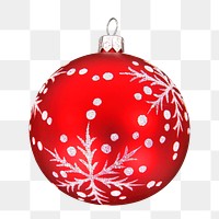 Christmas ornament png, transparent background