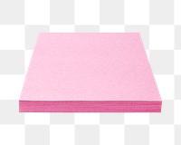 Png red paper note element, transparent background