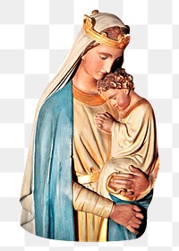 PNG Virgin Mary, collage element, transparent background