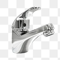 Faucet png collage element, transparent background