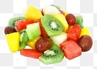 Png fresh fruit salad element, transparent background