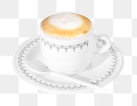 Coffee cup png collage element, transparent background