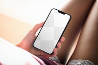 Smartphone screen png transparent mockup