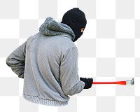 Burglar png collage element, transparent background