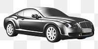 PNG luxurious black car, collage element, transparent background