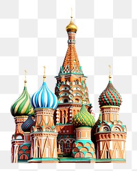 PNG Moscow's Red Square collage element, transparent background