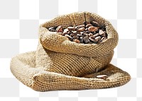 PNG coffee beans, collage element, transparent background