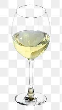 PNG white wine, collage element, transparent background