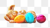 Easter egg bunny  png, transparent background