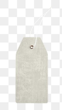 PNG greige label tag, transparent background