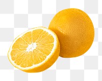 Tangerine png collage element, transparent background