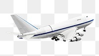 Png airplane element, transparent background